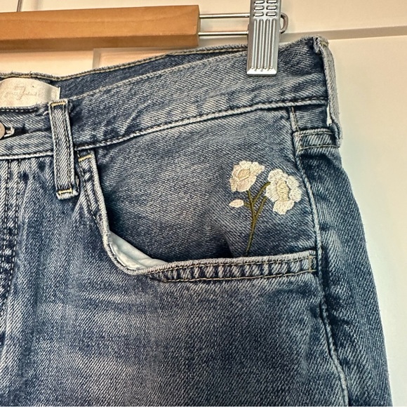 7 For All Mankind Floral Embroidered Denim Jeans - Picture 6 of 15